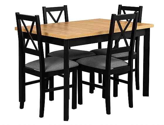 Set negru masa cu 6 scaune NILO or. Chișinău